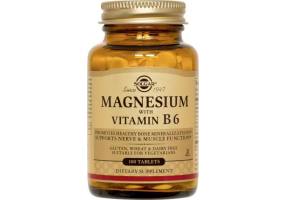SOLGAR Magnesium with Vitamin B6 100caps