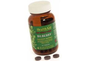 HEALTH AID Herbal Bilberry 550mg - 30 Tablets