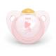 Nuk Trendline Baby Rose & Blue Silicone Soother for Girl 6-18m