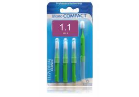 Elgydium Clinic Mono Compact Green 1.1 Intermediate Brushes 4pcs.