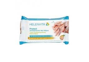 HELENVITA Protect Antibacterial Wet Wipes Υγρά Αντιβακτηριδιακά Μαντηλάκια 15τμχ