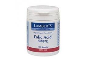LAMBERTS Folic Acid 400mcg 100tabs