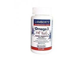 LAMBERTS Omega 3 For Kids Berry Bursts - Dha Epa&Vitamins A C D & E