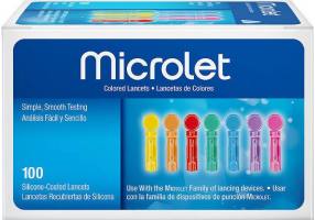Bayer Microlet Βελόνες Χρωματιστές 100 Τμχ