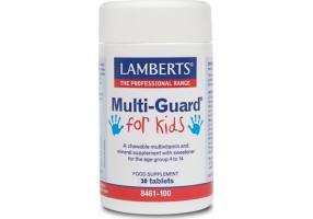 LAMBERTS Multi-guard For Kids Πολυβιταμίνες 30 Ταμπλέτες