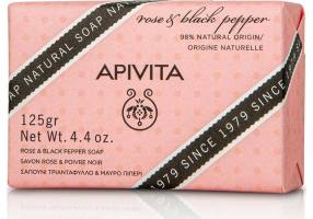 APIVITA Σαπούνι Με Τριαντάφυλλο & Μαύρο Πιπέρι 125g