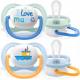 Philips Avent Ultra Air Silicone Orthodontic Pacifier I Love Mama 0-6m 2pcs