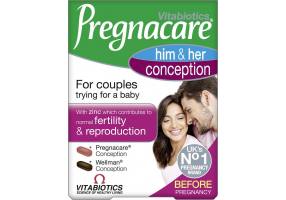 VITABIOTICS Pregnacare His and Her Conception 60 Tablets