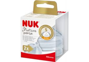 Nuk Nature Sense Low Flow Silicone Nipples for 0+ months 2pcs