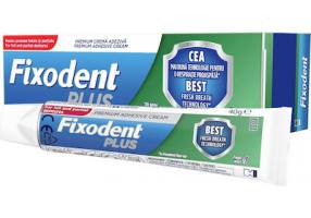 Fixodent Plus Best Fresh Breath Technology Fixing Denture Cream 40gr